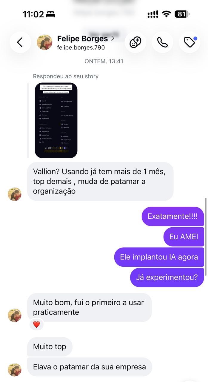 Depoimento real de Felipe Borges (Alpha Higienização) no WhatsApp